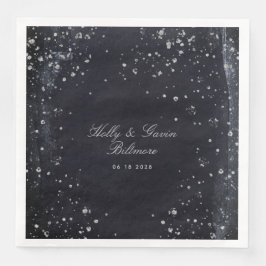 Guardanapo De Papel De Jantar Silver Starry Night Weding