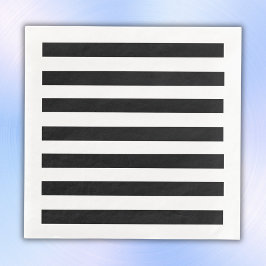 Guardanapo De Papel De Jantar Simples Black and White Stripes |