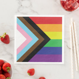 Guardanapo De Papel De Jantar Sinalizador LGBTQIA Progressivo