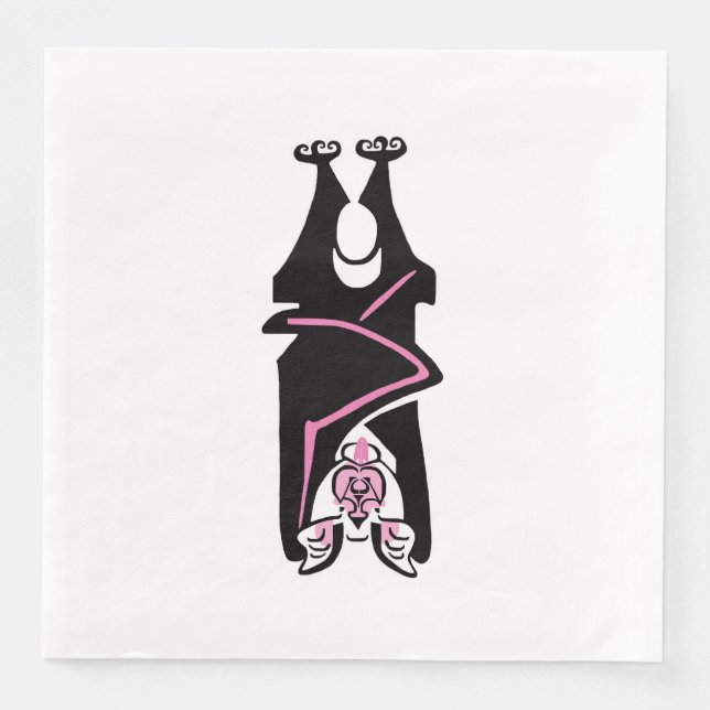 Guardanapo De Papel De Jantar Spooky BAT - Halloween (Frente)