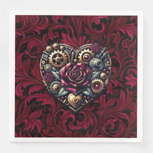 Guardanapo De Papel De Jantar Steampunk Gothic Themed Wedding