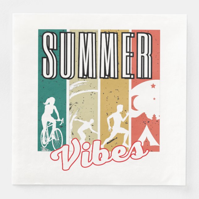 Guardanapo De Papel De Jantar Summer Vibes.w (Frente)
