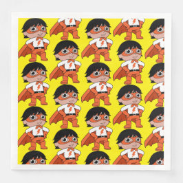 Guardanapo De Papel De Jantar Super Menino Herói de Ação