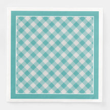 Teal Gingham Verifica Padrão Para Todas As Ocasiõe