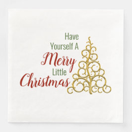Guardanapo De Papel De Jantar Tenha um Feliz Natalzinho Guardanapo