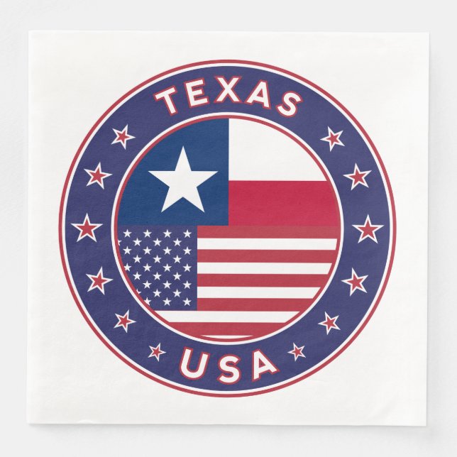 Guardanapo De Papel De Jantar Texas (Frente)