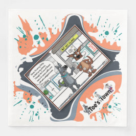 Guardanapo De Papel De Jantar The Cone of Shame | Apology Dinner Napkin