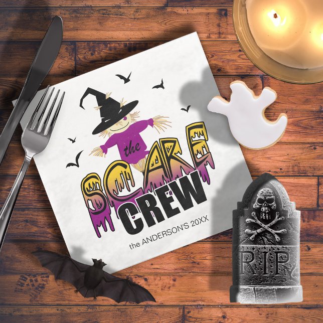 Guardanapo De Papel De Jantar The Scare Crew Welcome Purple ID1002 (Criador carregado)