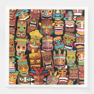 Guardanapo De Papel De Jantar Tiki Pattern
