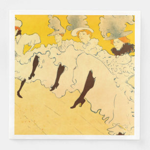 Guardanapo De Papel De Jantar Tolouse Lautrec Dancing Girls Yellow