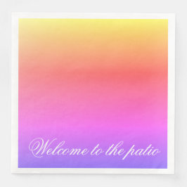 Guardanapo De Papel De Jantar Um Pastel Vibrante Bonito