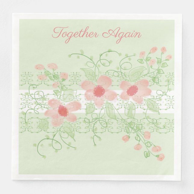 Guardanapo De Papel De Jantar Verde Pastel macio (Frente)