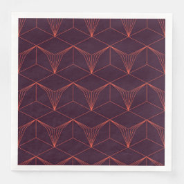 Guardanapo De Papel De Jantar Vermelho-roxo, simples, elegante, gráfico luxuoso