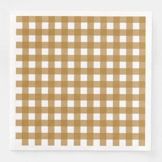 Guardanapo De Papel De Jantar Vichy Sienne