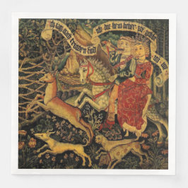 Guardanapo De Papel De Jantar Vintage, Alemanha medieval e renascentista, adora 