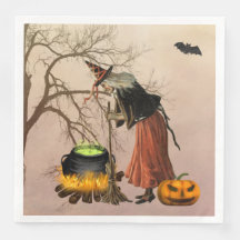 Vintage Witeen Halloween Paper Napkin