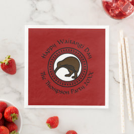 Guardanapo De Papel De Jantar Waitangi Day Can Edit Text Nova Zelândia