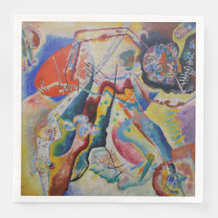 Guardanapo De Papel De Jantar Wassily Kandinsky Red Stain Abstrato Art