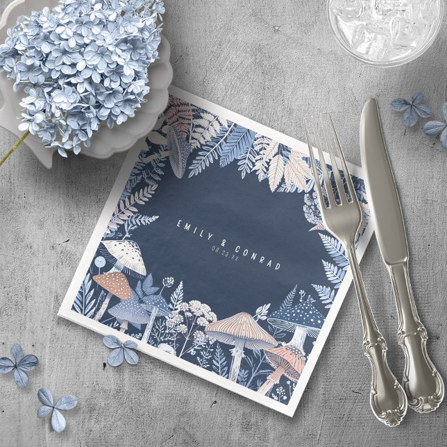Guardanapo De Papel De Jantar Wild & Whimsical Border Wedding ID1110 (Criador carregado)