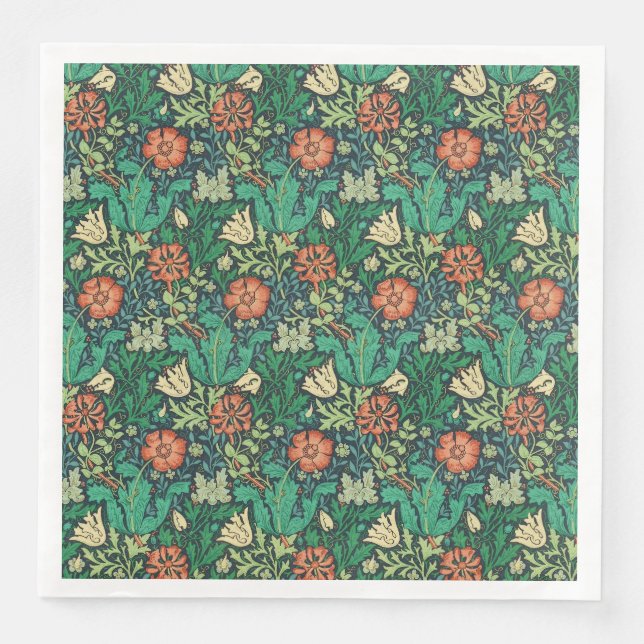Guardanapo De Papel De Jantar William Morris Compton (Frente)