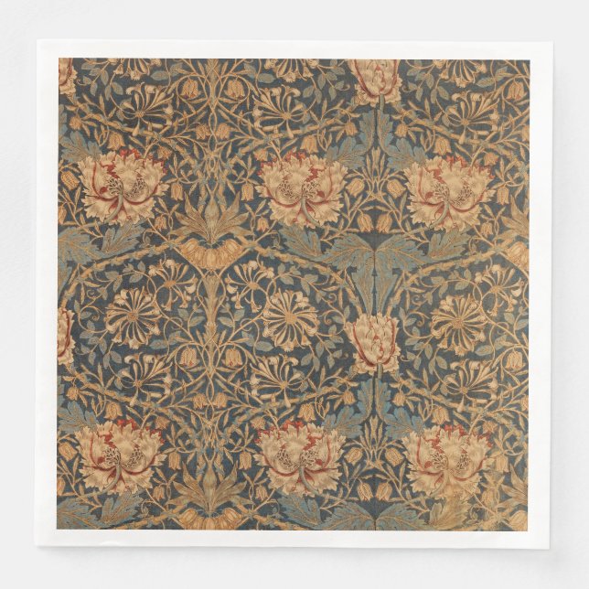 Guardanapo De Papel De Jantar William Morris Honeysuckle Rich Wallpaper (Frente)