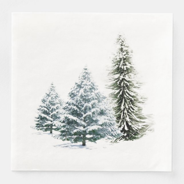 Guardanapo De Papel De Jantar WINTER SCENERY STANDARD JANTO Napkins (Frente)