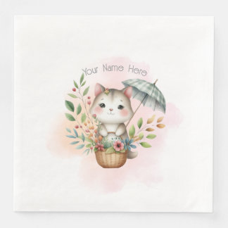 Guardanapo De Papel De Jantar Woodland Animal Chá de fraldas