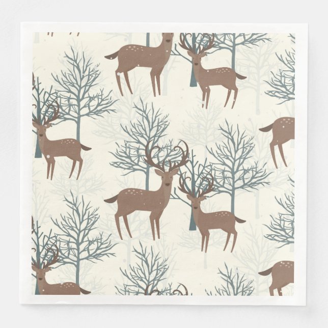 Guardanapo De Papel De Jantar Woodland Deer (Frente)