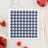 Xadrez de Verificação Gingham Clássico marinho Azu
