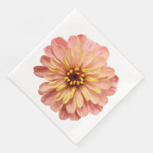 Zinnia Floral Fllower Nature Fotografia Napkins