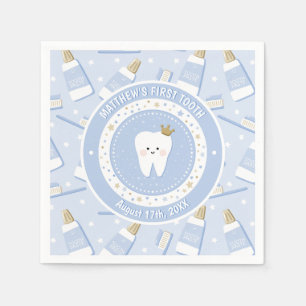 Guardanapo de papel de primeiro dente personalizad