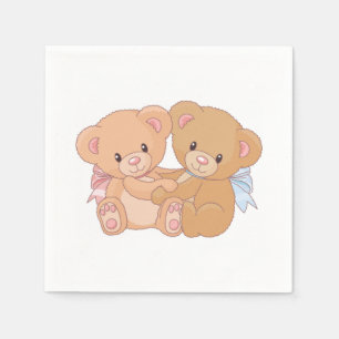 Guardanapo de papel de urso de ursinho