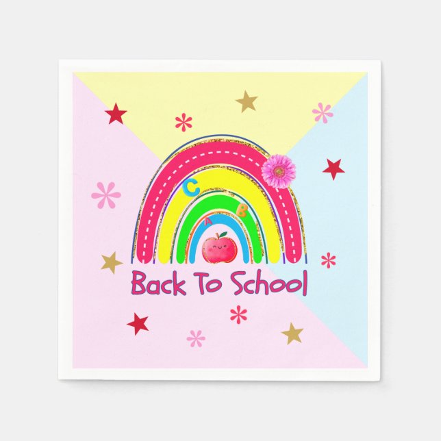 Guardanapo De Papel De Volta À Escola (Frente)