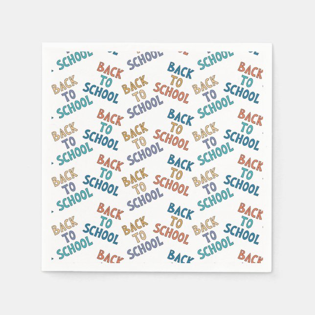 Guardanapo De Papel De volta à escola (Frente)