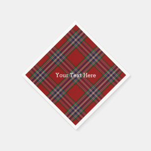 Guardanapo de papel de xadrez de Tartan de