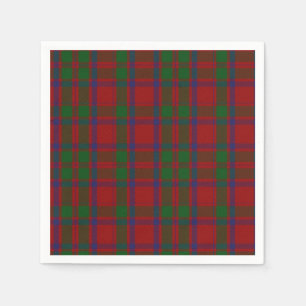 Guardanapo de papel de xadrez de Tartan do clã de