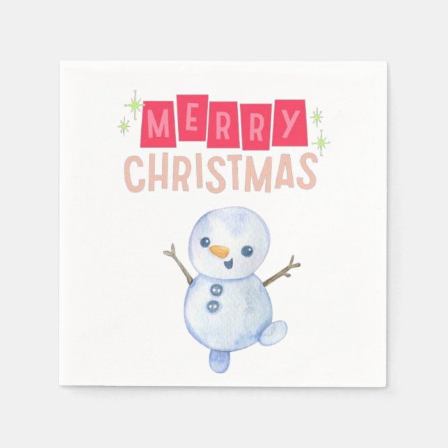 Guardanapo De Papel Deck the Halls: Feliz Natal (Frente)