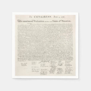 Guardanapo De Papel Declaração De Independência
