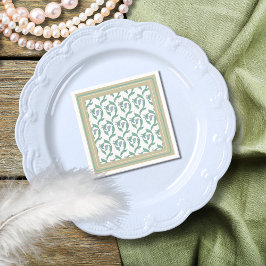 Guardanapo De Papel Deco Floral Verde de Videiras de William Morris