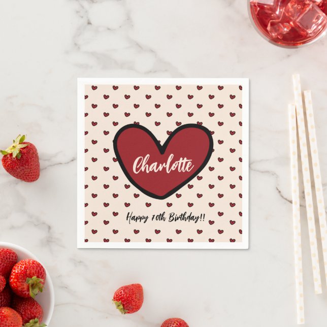 Guardanapo De Papel Decor de Festa de aniversário Personalizado de Ten (Insitu)