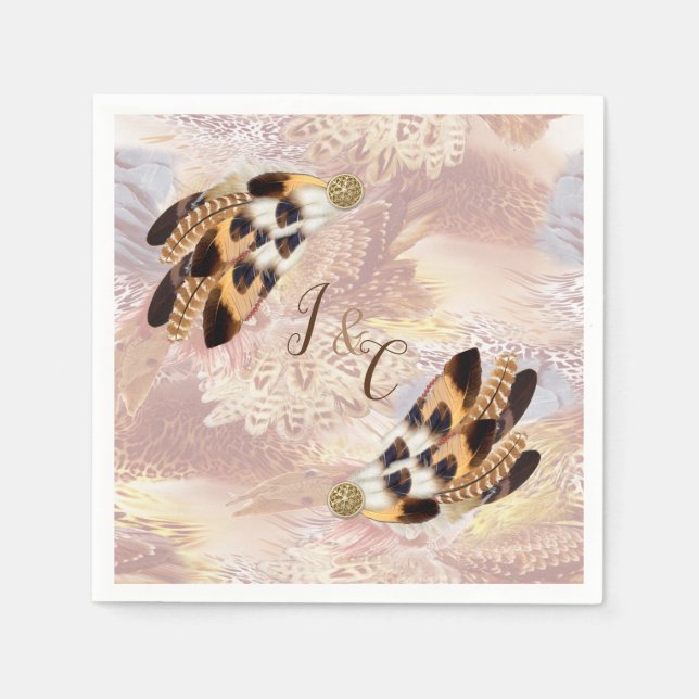 Guardanapo De Papel Decoração da festa do Dream Catcher (Frente)