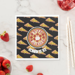 Guardanapo De Papel Decoração de Aniversário Festa de Pizza | Tema Div