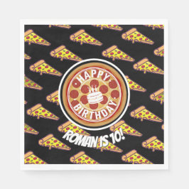Guardanapo De Papel Decoração de Aniversário Festa de Pizza | Tema Div