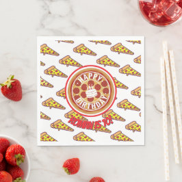 Guardanapo De Papel Decoração de Aniversário Festa de Pizza | Tema Div