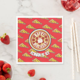 Guardanapo De Papel Decoração de Aniversário Festa de Pizza | Tema Div
