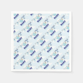 GUARDANAPO DE PAPEL DECORAÇÃO DE CHÁ DE BEBÊ MENINO