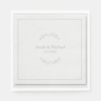 Guardanapo De Papel Decoração de Eucalipto para Noiva de Casamento Mod
