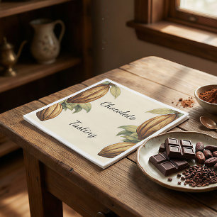 Guardanapo De Papel Decoração de Evento de Degustação de Chocolate Vin