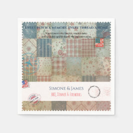Guardanapo De Papel Decoração de Festa de Colcha de Retalhos Americana
