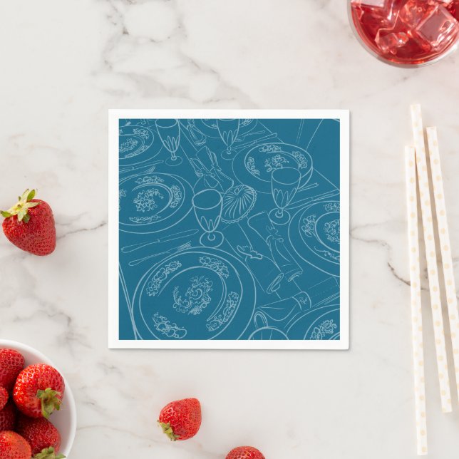Guardanapo De Papel Decoração de Mesa para Brunch (Insitu)
